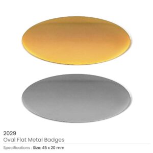 Oval Flat Metal Badges - Image 5
