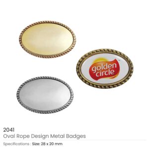 Oval Rope Design Logo Badges - Image 6