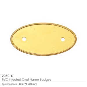 PVC Injected Oval Name Badges - Image 3