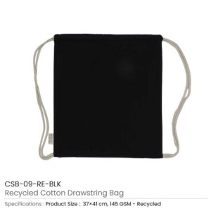Recycled Drawstring Cotton Bags - Image 7