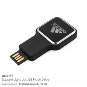 Square Light Up Logo USB - Image 3
