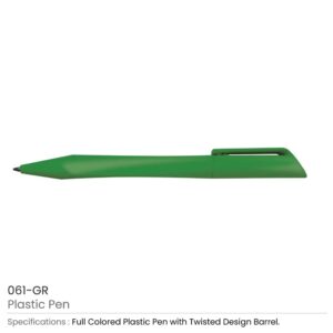 Twisted Design Plastic Pens - Image 8