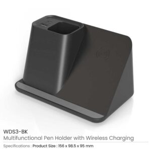 Multifunction Pen Holder with Wireless Charging - Image 3