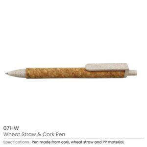Wheat Straw and Cork Pens - Image 3