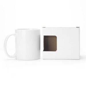 White Sublimation Mugs with Box - Image 1