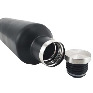 Double Wall Matte Black Stainless Steel Bottles, 500ml - Image 4