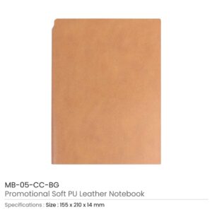 Soft PU Leather A5 Notebooks with Ribbon Bookmark - Image 8
