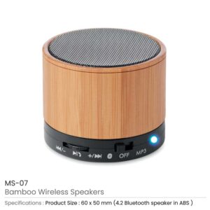 Bamboo Bluetooth Speaker - Image 3