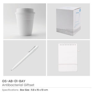 Antibacterial Gift Sets with Cup and Notepad - Image 5