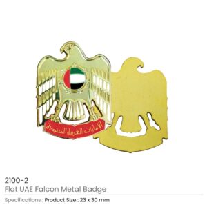 UAE Falcon Metal Badges - Image 5