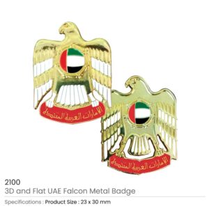 UAE Falcon Metal Badges - Image 4