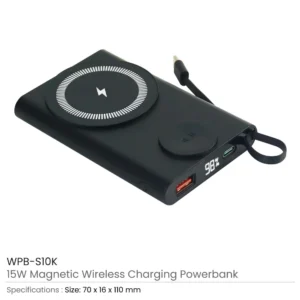 Magnetic Fast Wireless Charging Powerbank, 15W with iWatch Charger - Image 5
