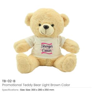 Teddy Bear Toys with Breast Cancer Awareness Logo - Image 3