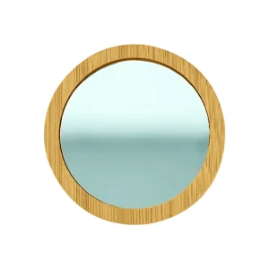 Bamboo Pocket Mirrors in Round-shaped, Lightweight & Portable - Image 7