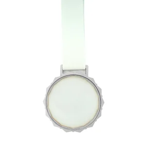 Glass Medals with Metal Frame and 3cm White Ribbon - Image 12