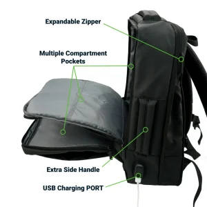 Multipurpose Expandable Travel Backpacks with USB Port - Image 5