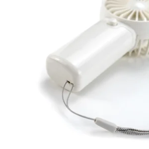 Portable Hand Fan with Lanyard Lace - White Color - Image 7