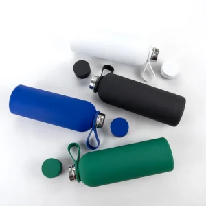 Stainless Steel Water Bottles 500ml – Double Wall, Matte Finish, Soft-Touch Rubber Coating - Image 6
