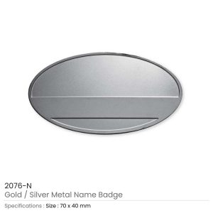 Oval Metal Name Badges - Image 4