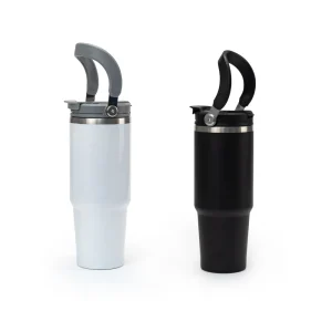 Tumbler with Handle and Straw SS Double Wall 900ml - Image 6